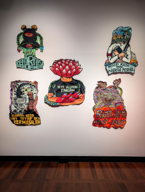 AGSA, Art Gallery of South Australia, Adelaide, Radical Textiles, Exhibition, Tapestries, Carpets, Quilts, Embroidery, EyesForArt, Textile Installations, Posters, Banners, Australian Artists, Art Exhibit, Naina Redhu, Naina.co