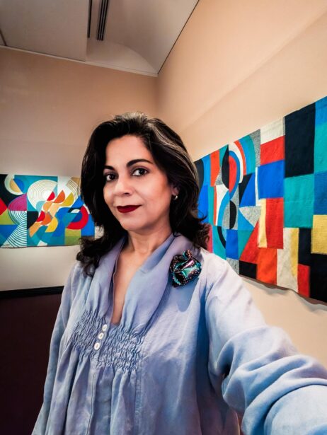 AGSA, Art Gallery of South Australia, Adelaide, Radical Textiles, Exhibition, Tapestries, Carpets, Quilts, Embroidery, EyesForArt, Textile Installations, Posters, Banners, Australian Artists, Art Exhibit, Naina Redhu, Naina.co