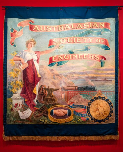 AGSA, Art Gallery of South Australia, Adelaide, Radical Textiles, Exhibition, Tapestries, Carpets, Quilts, Embroidery, EyesForArt, Textile Installations, Posters, Banners, Australian Artists, Art Exhibit, Naina Redhu, Naina.co