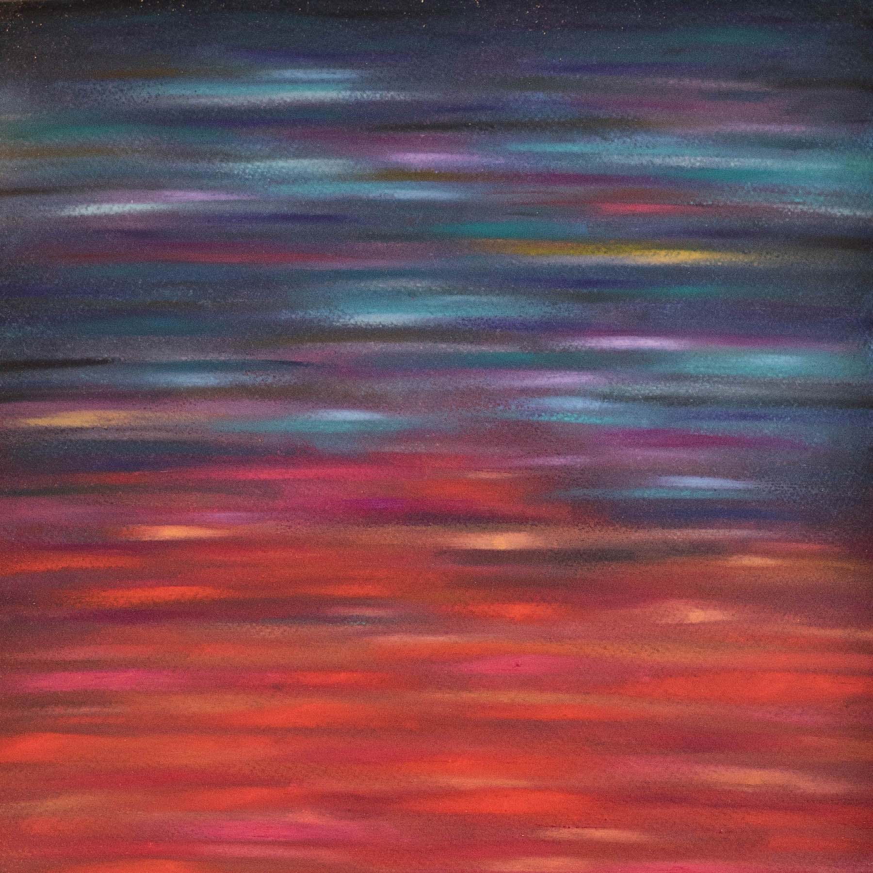 Adelaide sky painting, Adelaide artist, Australian artist, oil pastels, watercolour paper, sennelier, Australian sky art, oil painting, Adelaide photographer, naina.co, naina Redhu, landscape painter, abstract artist, khaosphilos, oil on paper, sky abstract