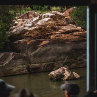 naina redhu, naina.co. journey beyond rail, the ghan, nitmiluk gorge cruise, landon, boat, Australia, Australian countryside, by train, rail journeys, travel photographer, locomotive, write, blogger, experience collector, aboriginal land, rock art, river cruise, Adelaide photographer, northern territory, Katherine, North Australia, off train experiences, great southern rail, Australian tourism