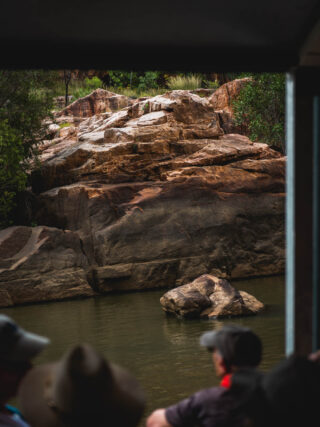 naina redhu, naina.co. journey beyond rail, the ghan, nitmiluk gorge cruise, landon, boat, Australia, Australian countryside, by train, rail journeys, travel photographer, locomotive, write, blogger, experience collector, aboriginal land, rock art, river cruise, Adelaide photographer, northern territory, Katherine, North Australia, off train experiences, great southern rail, Australian tourism