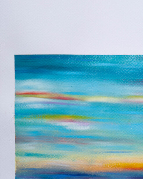 Adelaide sky painting, Adelaide artist, Australian artist, oil pastels, watercolour paper, sennelier, Australian sky art, oil painting, Adelaide photographer, naina.co, naina Redhu, landscape painter, abstract artist, khaosphilos, oil on paper, sky abstract