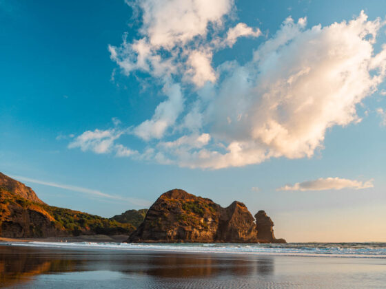 naina redhu, naina.co, new zealand, auckland, piha beach, black sand, tourism, travel photographer, ocean, self portraits, writer, blogger, experience collector, Adelaide photographer, sunset, waves, the gap