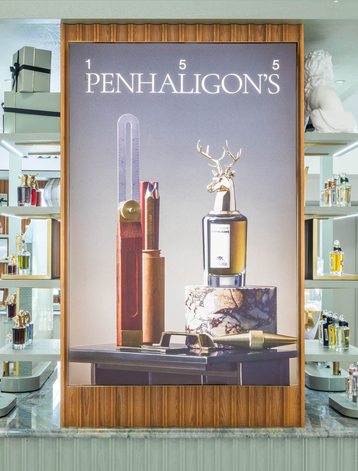 penhaligons, David Jones, Adelaide photographer, store front, visual merchandise photographer, store photographer, store photography, fragrance brand, London, PUIG, perfumes, eyesforluxury, luxury brand, puig oceania, naina Redhu, naina.co, professional photography