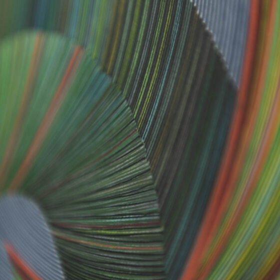 Naina Redhu, naina.co, contemporary art, abstract art, tondo, professional artist, round canvas, acrylics on canvas, synthetic polymer on canvas, original painting, Adelaide artist, Australia, Australian, Bite-Me, 16 inches diameter, khaosphilos, art by naina, signature style, 2025, ouroboros, cyclical, green, snake, awakening, waking up, transformation, Adelaide painter, contemporary artist