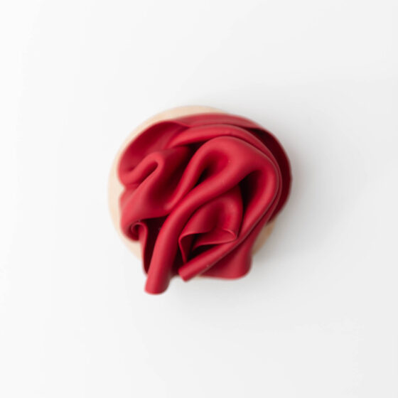 Red May, 2025. Wearable Art Brooch