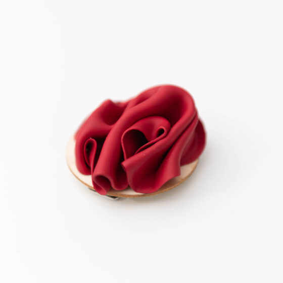 Red May, 2025. Wearable Art Brooch - Image 3