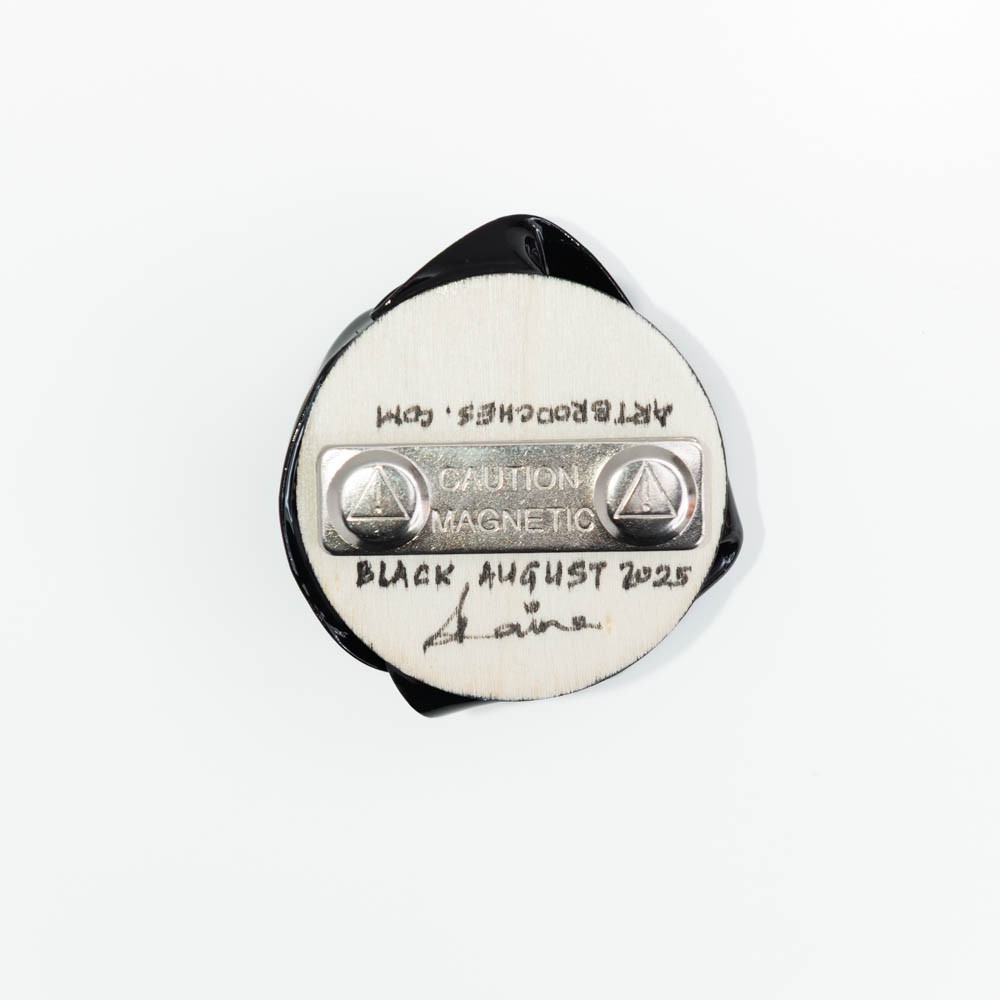Black August, 2025. Wearable Art Brooch - Image 2