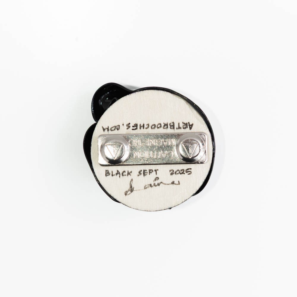 Black September, 2025. Wearable Art Brooch - Image 2