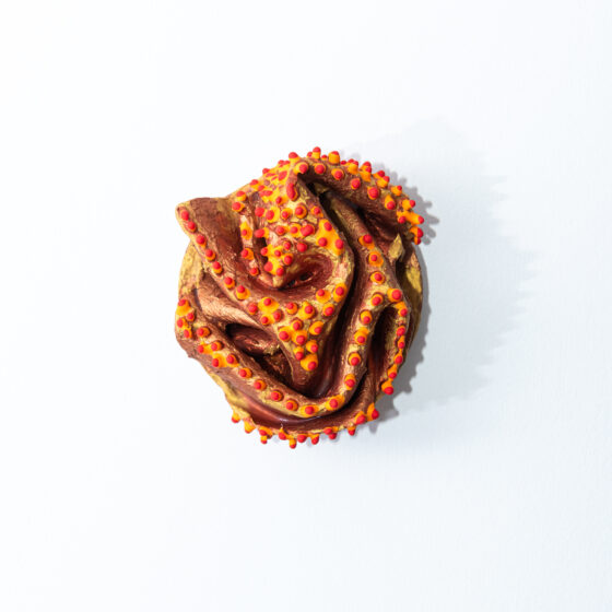 Red Range, 2026. Wearable Art Brooch
