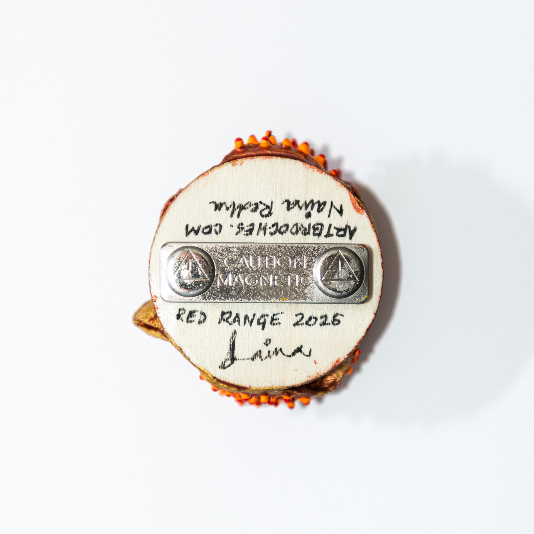 Red Range, 2026. Wearable Art Brooch - Image 2